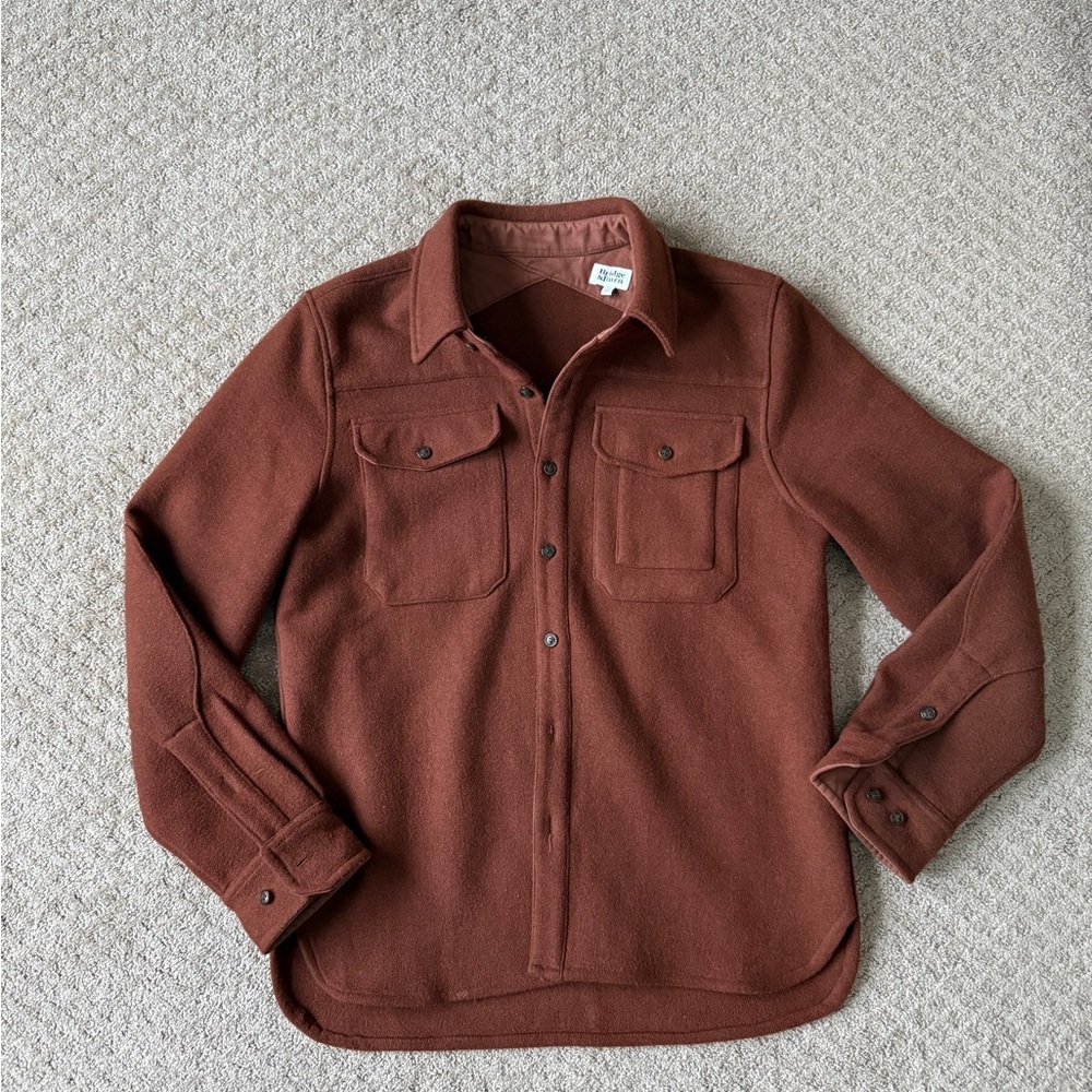 Men's Casual Button Down Shirt - Brown